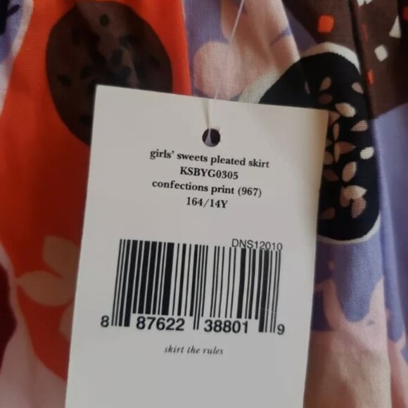 NWT SET KATE SPADE SKIRT THE RULES "CONFECTIONS PRINT" AND BLOUSE SIZE 14 - Picture 3 of 5